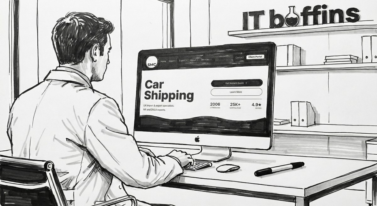 Milton Keynes web design work by IT Boffins